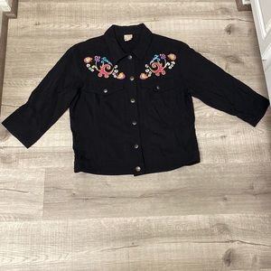 F. L. Malik Boho Inspired Floral Embroidered Vintage Jacket